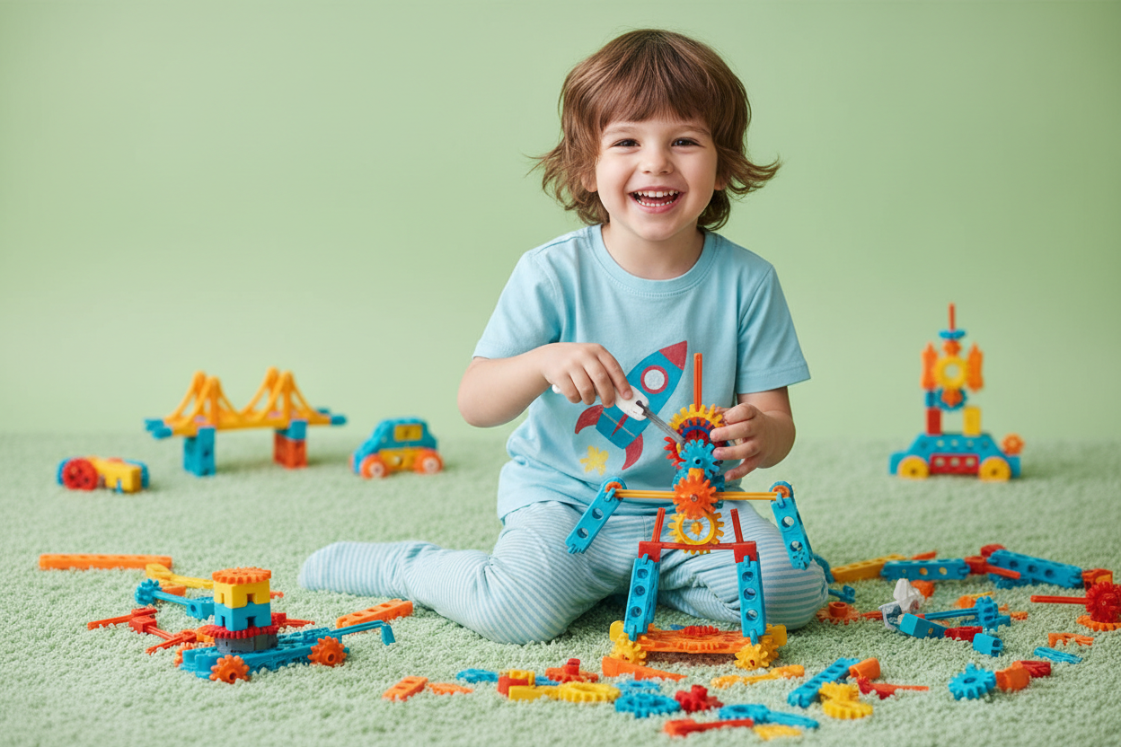 Hero Image - Child with STEM Toys